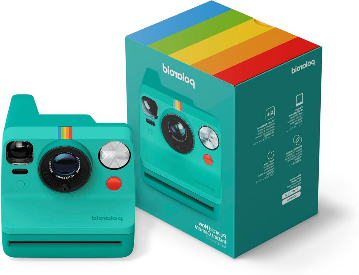 Instantcamera - Direct Klaar Camera - Foto's Maken - Verbeterd Autofocus Systeem - 1 Aantal - Turkoois
