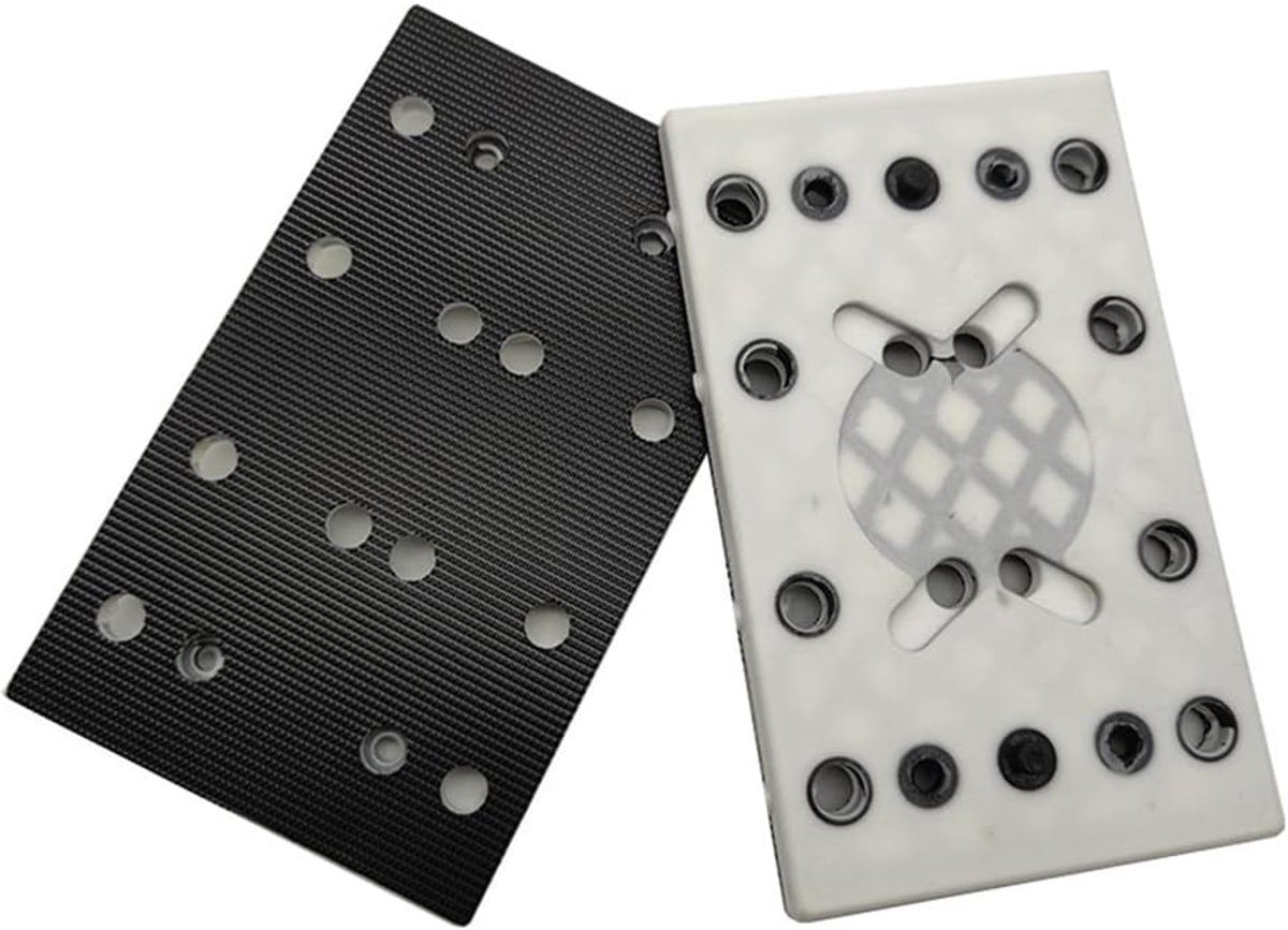 Schuurpad 130x80mm, 12 Gaten Hook & Loop Backup Plaat Vervanging voor RTS 400 REQ