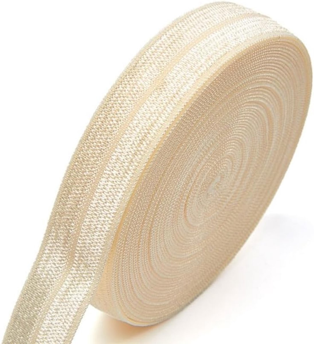 Elastisch Riemband Gummiband om te naaien, schuine band, stikband, gummikoord Elastisch voor het naaien, sierband, knutselband voor DIY handwerk, kledingdecoratie, huisdecoratie, Heldgeel