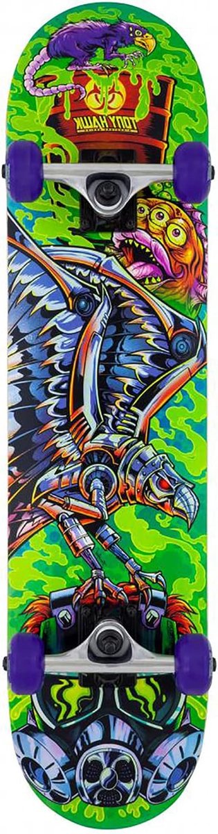 Compleet skateboard Beginners board Street cruisen 7 lagen esdoorn 7.5 inch Veelkleurig