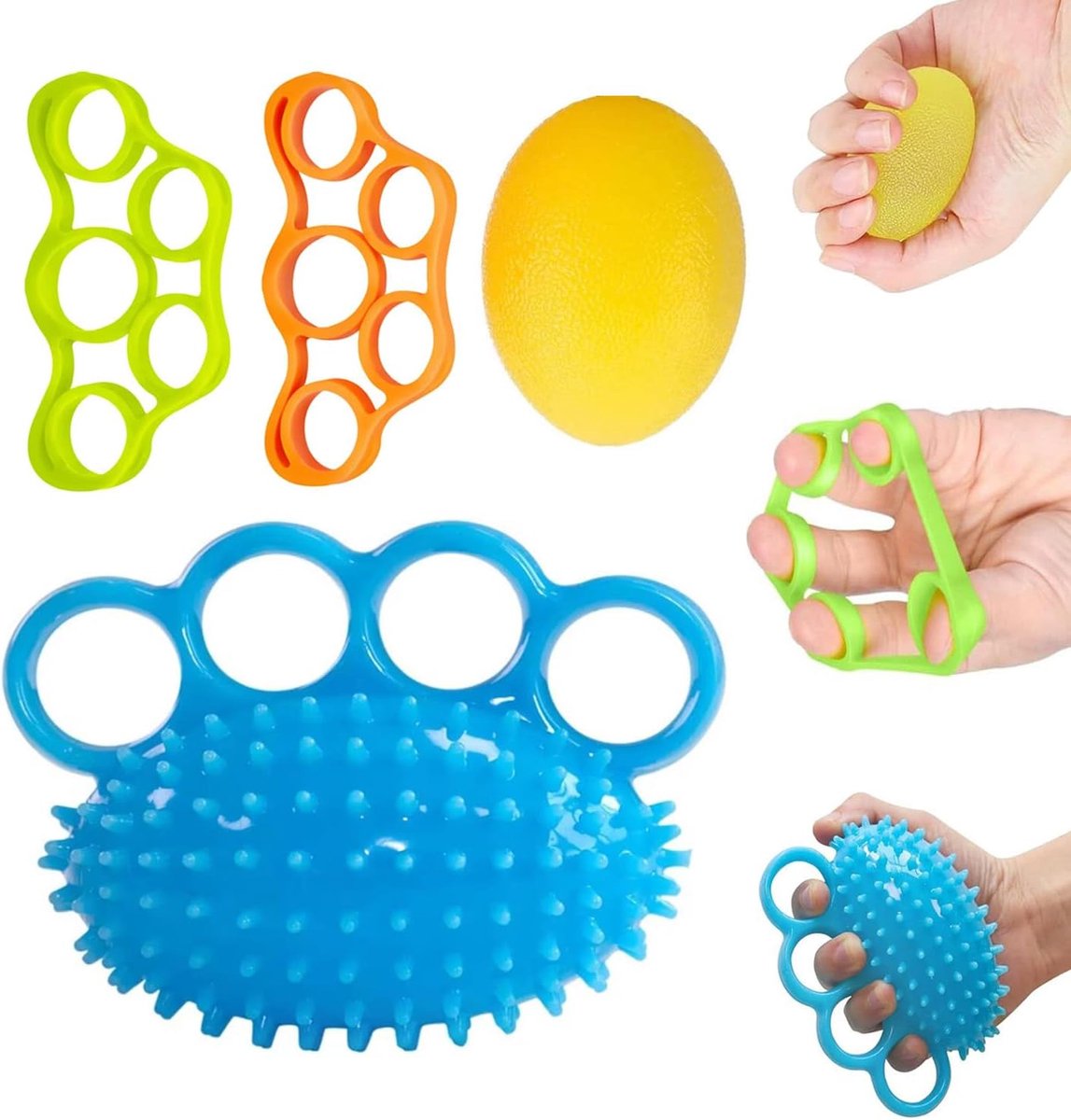 Hand Exercise Balls for Finger Therapy, Finger Stretcher for Wrist Pain Relief, Carpal Tunnel Syndrome, Physiotherapy - ShopVlot