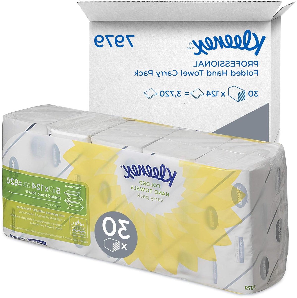 Papieren Handdoekjes - Dubbelgevouwen doekjes - Hygiënisch handen drogen - Ultra absorberend - 30 pakken - Wit