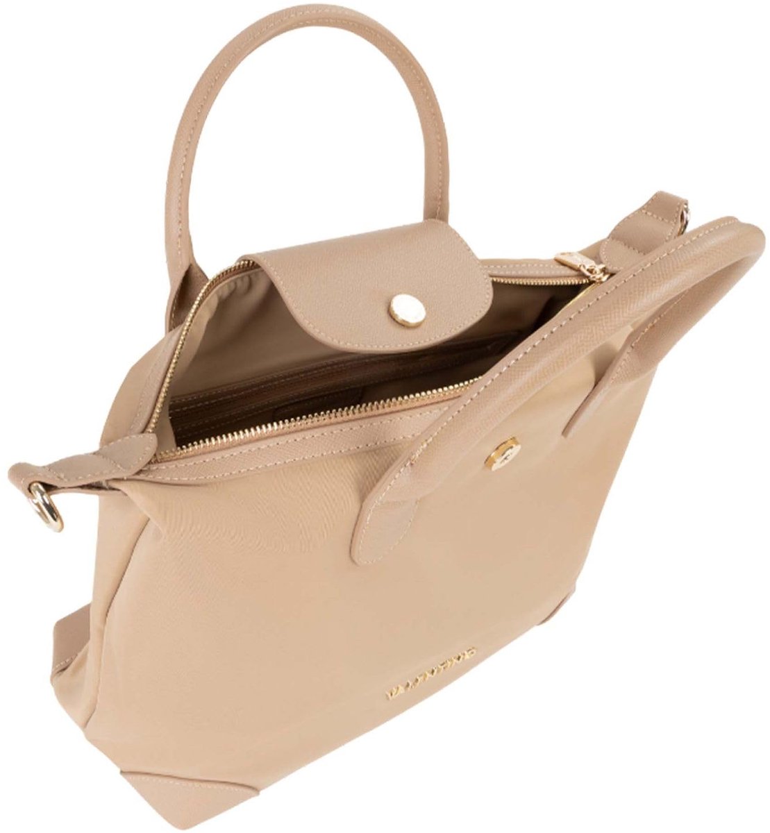 SnelShoppen - Handtas Schoudertas Jolly Re Handbag Beige | Luxe Damestas | Ideaal voor Feest, Uitgaan, en Dagelijks Gebruik | Ruim en Stijlvol | Hoogw