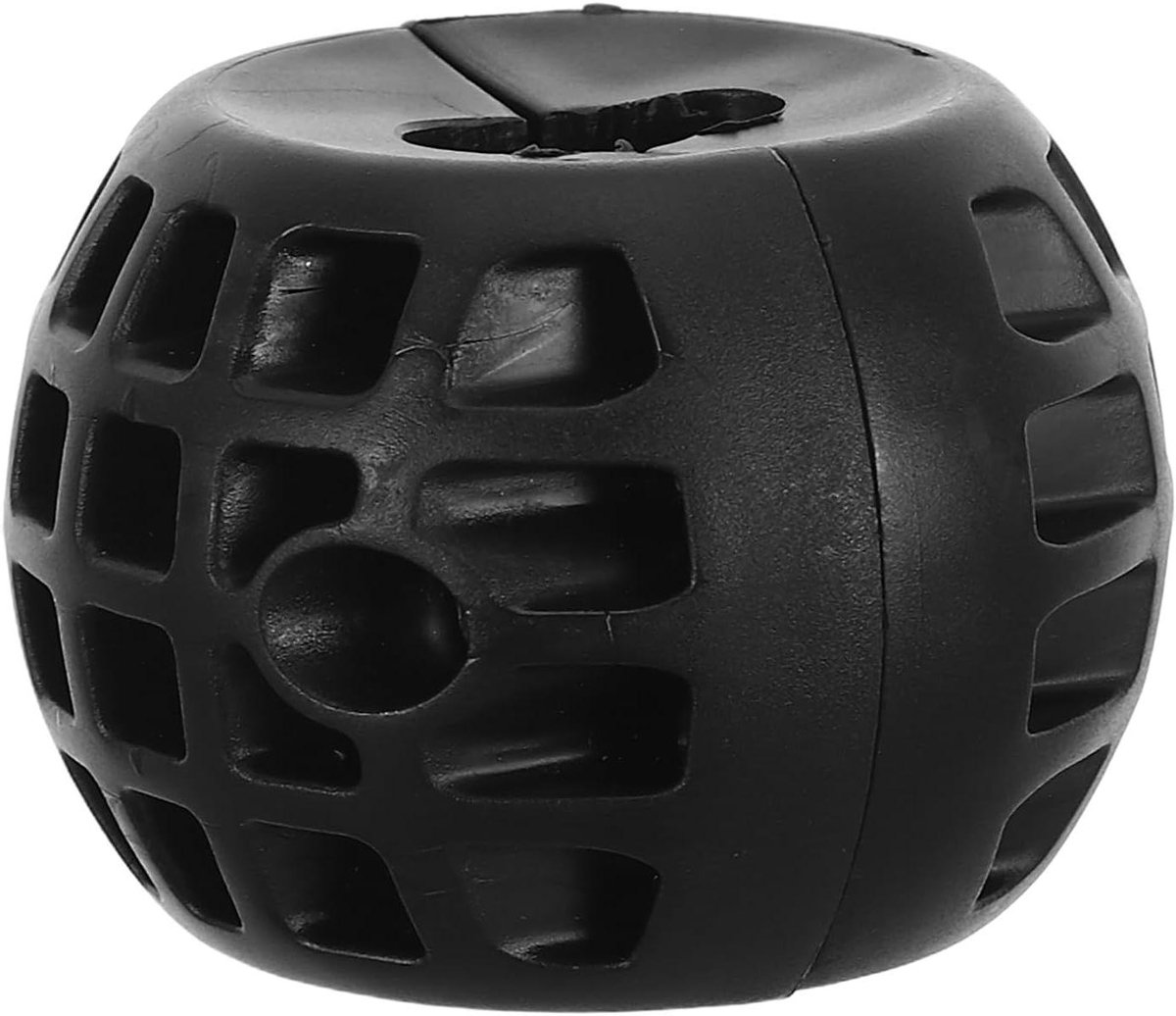 Slanghaspel stopper - Kogelgeleider Lier - Slang Beveiligen - Verstelbare Lengte - 6x6x4.5 cm - Zwart