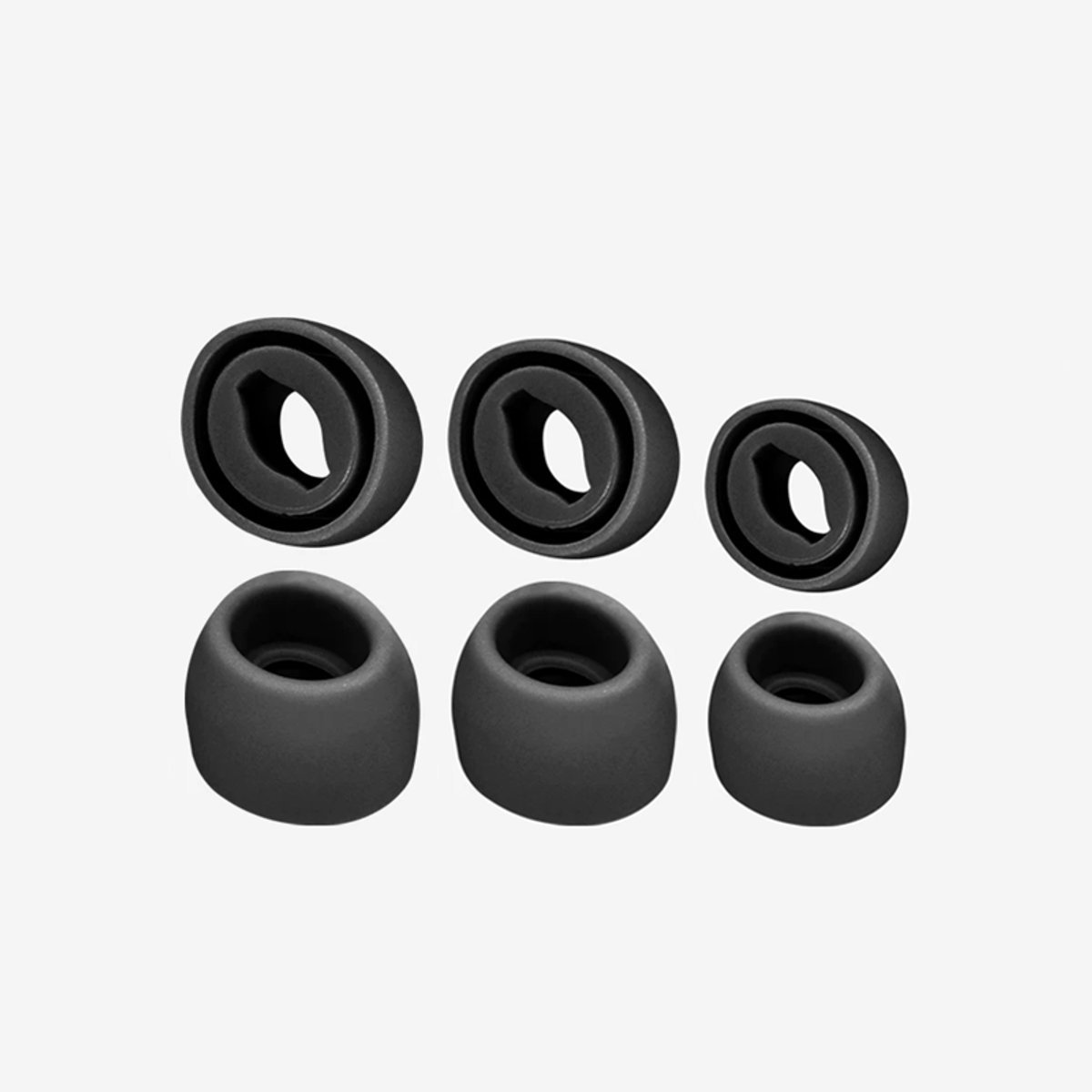 Oordopjes geschikt voor Samsung Galaxy Buds Pro - Siliconen oordopjes - Ear tips - In-ear dopjes - Vervangende dopjes - 3 maten: S/M/L - Zwart - 1 set van 6 stuks - Jonyx