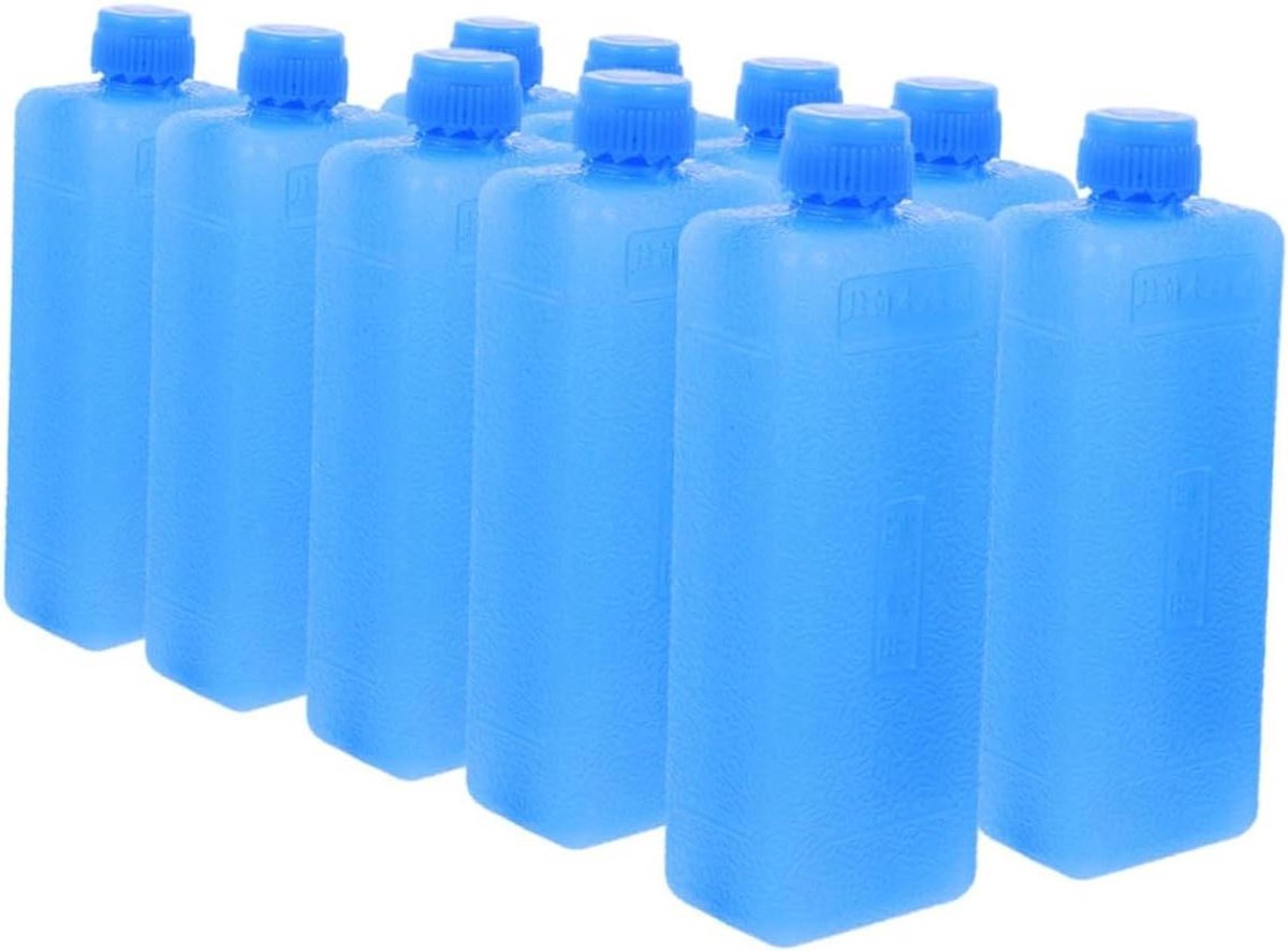 Herbruikbare Ijspakken - Koelblokken - Luchtkoeler Koelen - Compact Ontwerp - 10 Stuks - Blauw