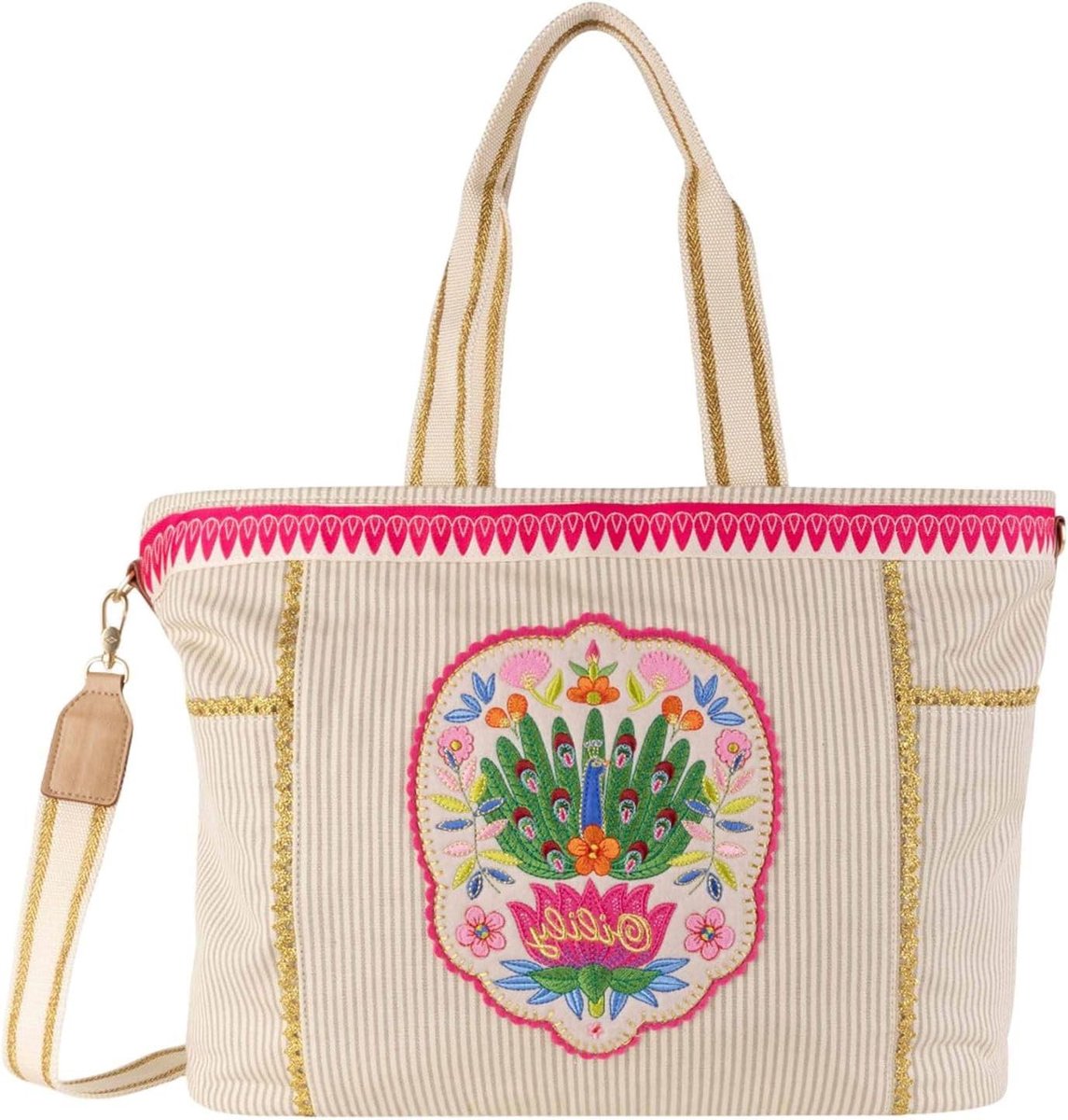 Baby Verzorgingstas - Baby Bag - Onderweg Luiers - Inclusief Verschoonmatje - 42 x 30 cm - Peach Beige