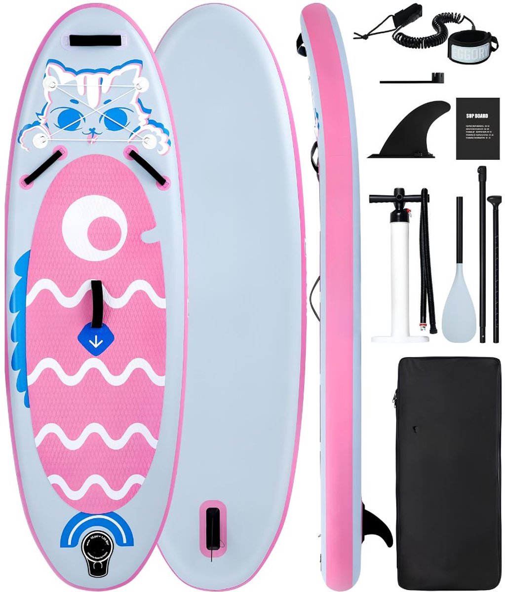 SP® Supboard - Sup Board - Opblaasbaar Paddle Board - Roze - 240cm x 76cm x 15cm
