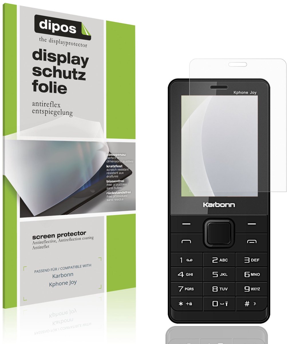 dipos – 4x Matte Beschermfolie geschikt voor Karbonn Kphone Joy | Krasbestendige & antireflecterende Screenprotector Ultra-Thin
