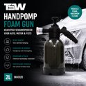 TSW Handpomp Foam Gun: krachtige schuimsproeier voor auto, motor & fiets. 2L inhoud.