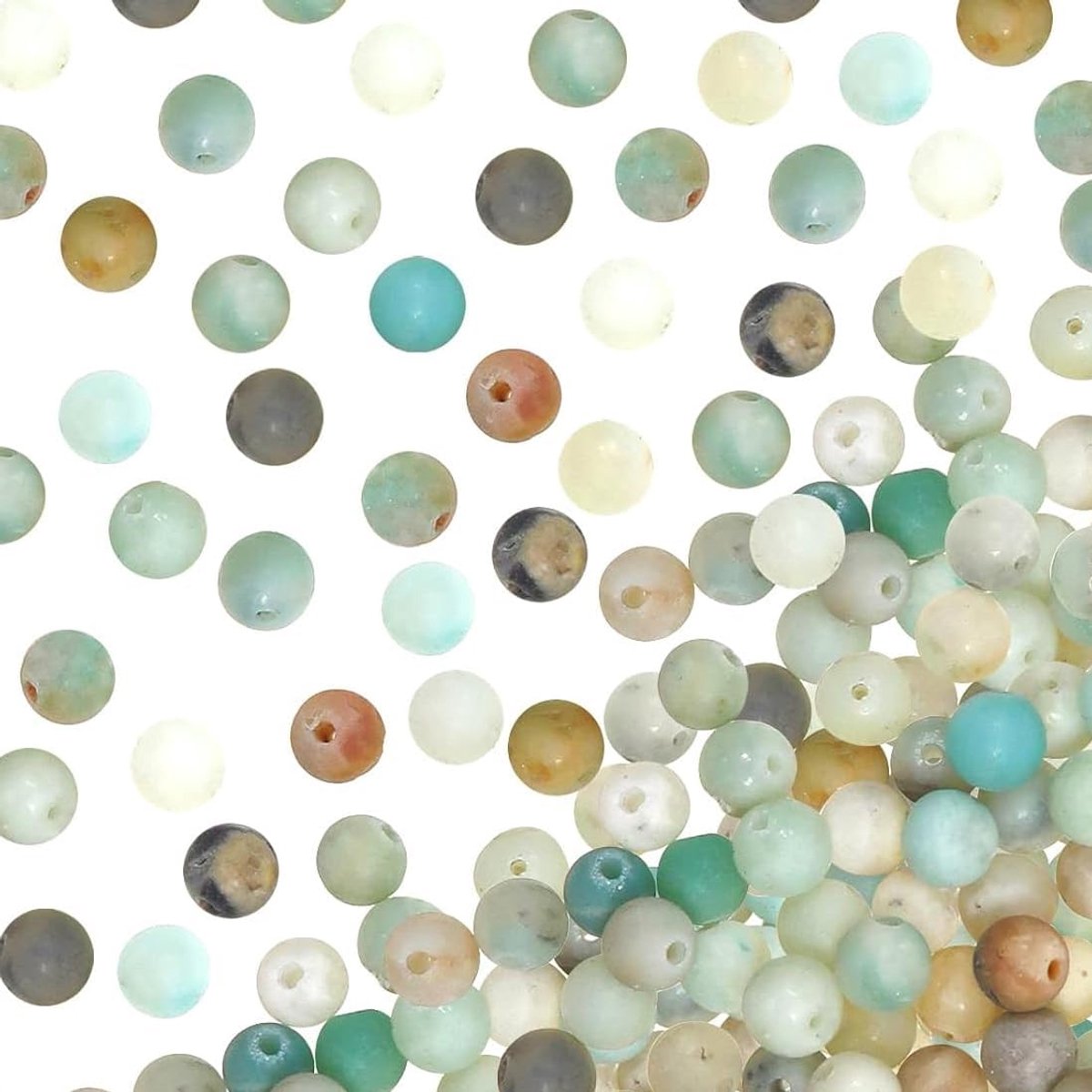 Kralen, 6 mm, voor armbanden, rond, losse kleuren, voor het maken van sieraden