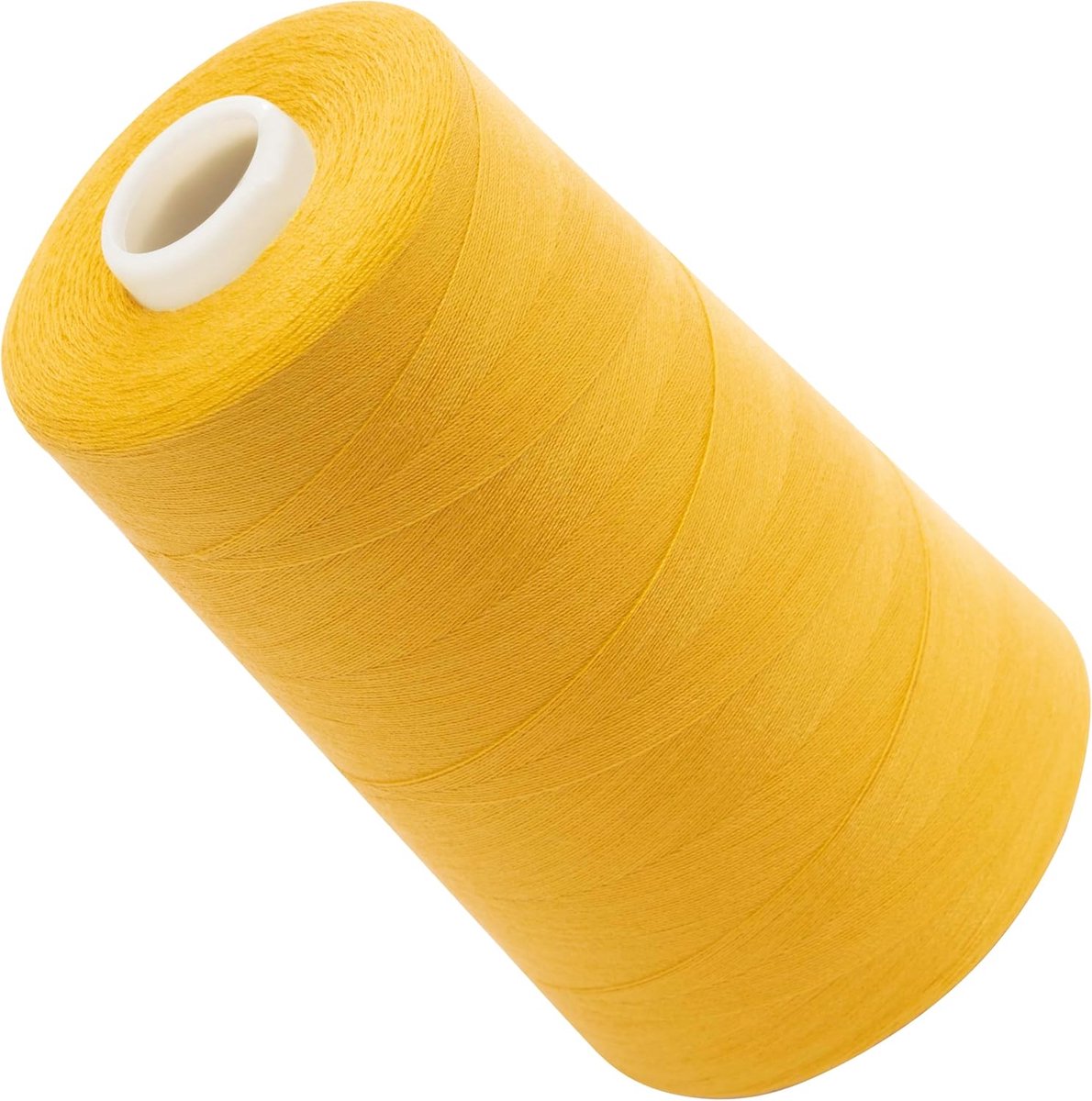 - C72118 - naaigarenconus 120 (40/2) 4000 m - van polyester - confectie, korte kleding, garen, koord, naaien, kleding, draad - kleur geel - mosterd