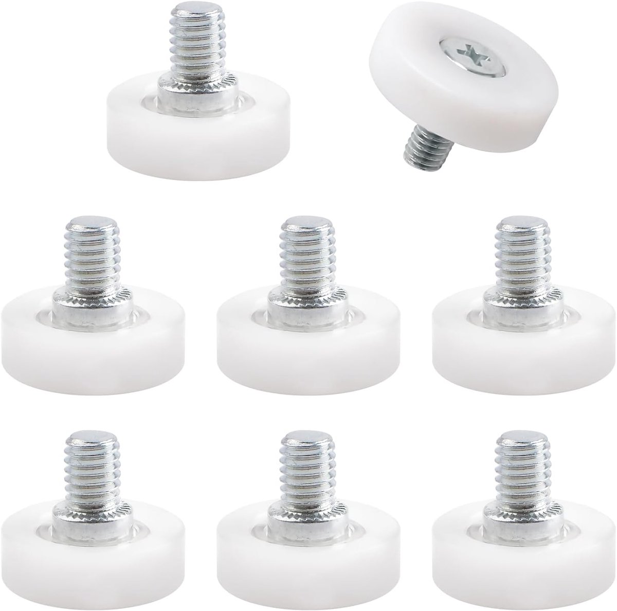 8 stuks POM kunststof ladewielen voor meubels, reserveonderdelen (diameter 25 mm)