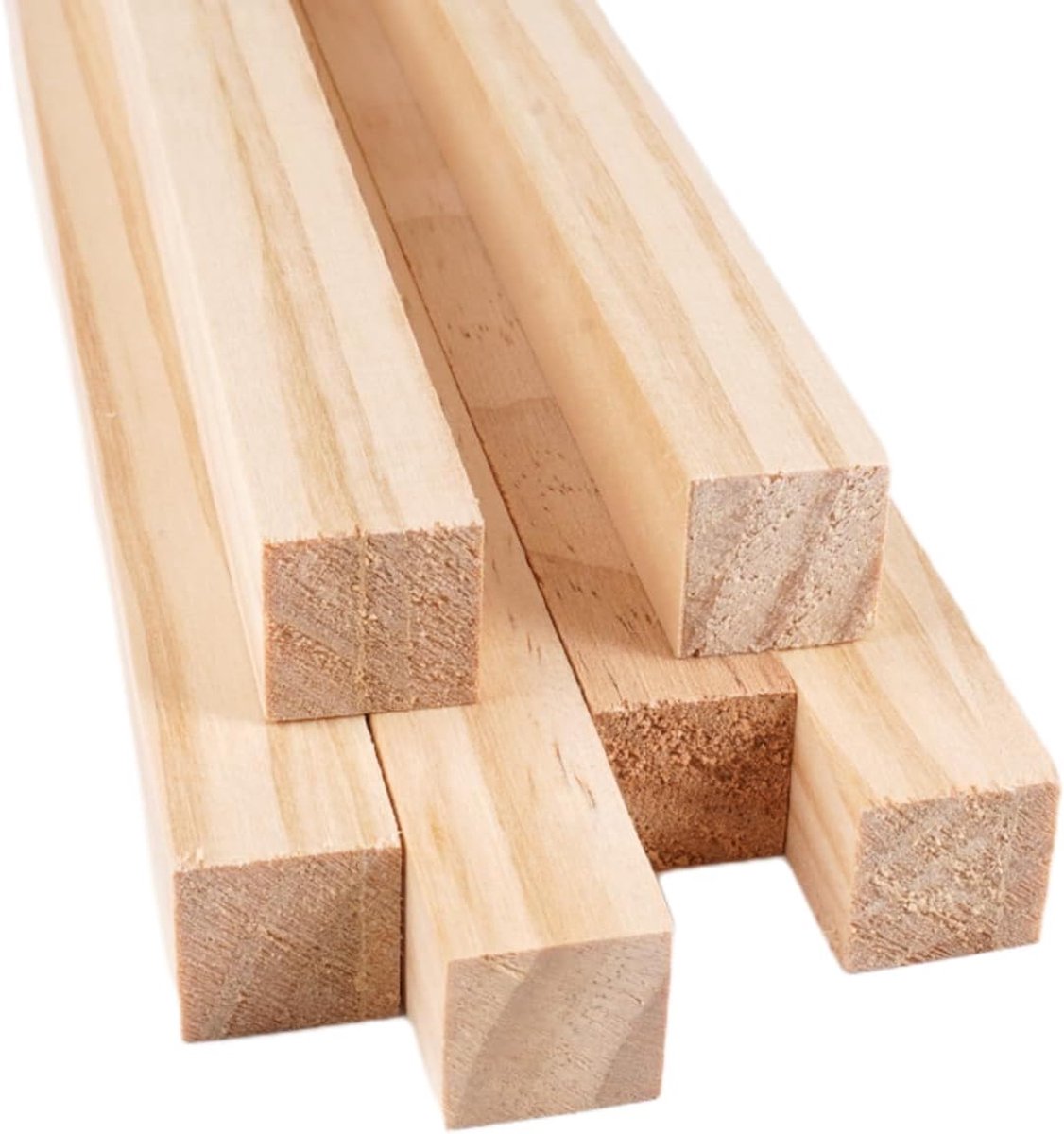 Houten deuvelstaven voor handwerk | vierkante houten stokken van hout, vierkante houten stokjes en houten stokken om te knutselen