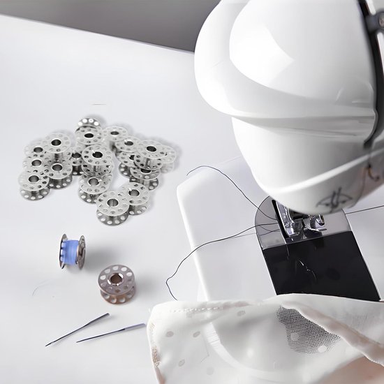 Spoelen, naaimachinespoel, spoelen, naaimachine met spoelbox, metalen garenspoel voor handgemaakte naaimachines — afbeelding 4