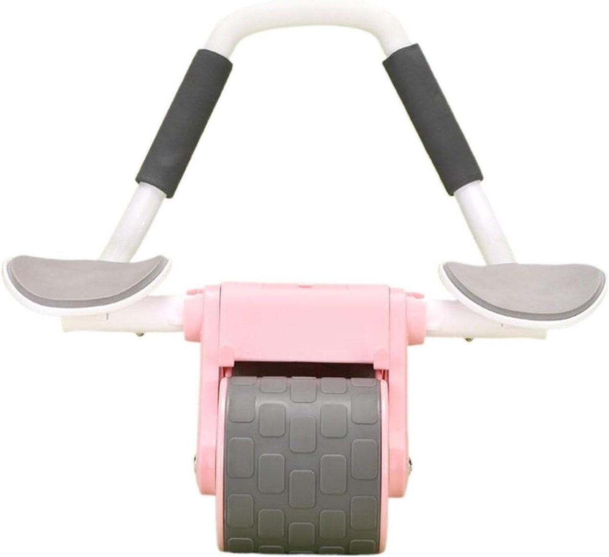 AB Roller Wiel - Buikspierwiel Fitness - Buikspieren Trainen - Antislip Dubbel Wiel - 41.5 cm - Roze