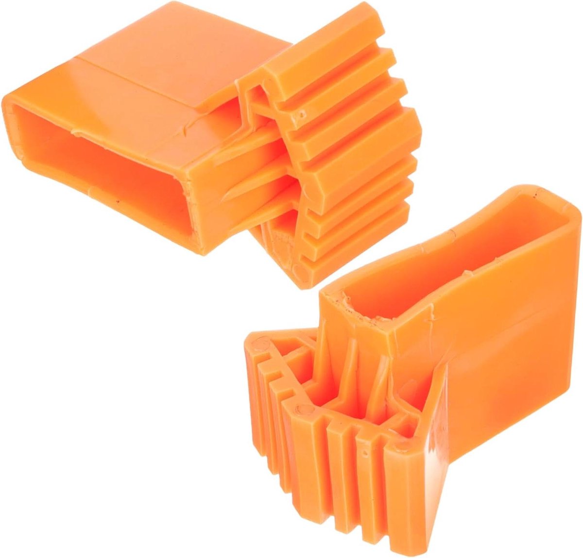 Laddervoeten Hoezen - Ladderpoten Beschermers - Vloeren Beschermen - Antislip Rubber - 9x6.5cm - Oranje