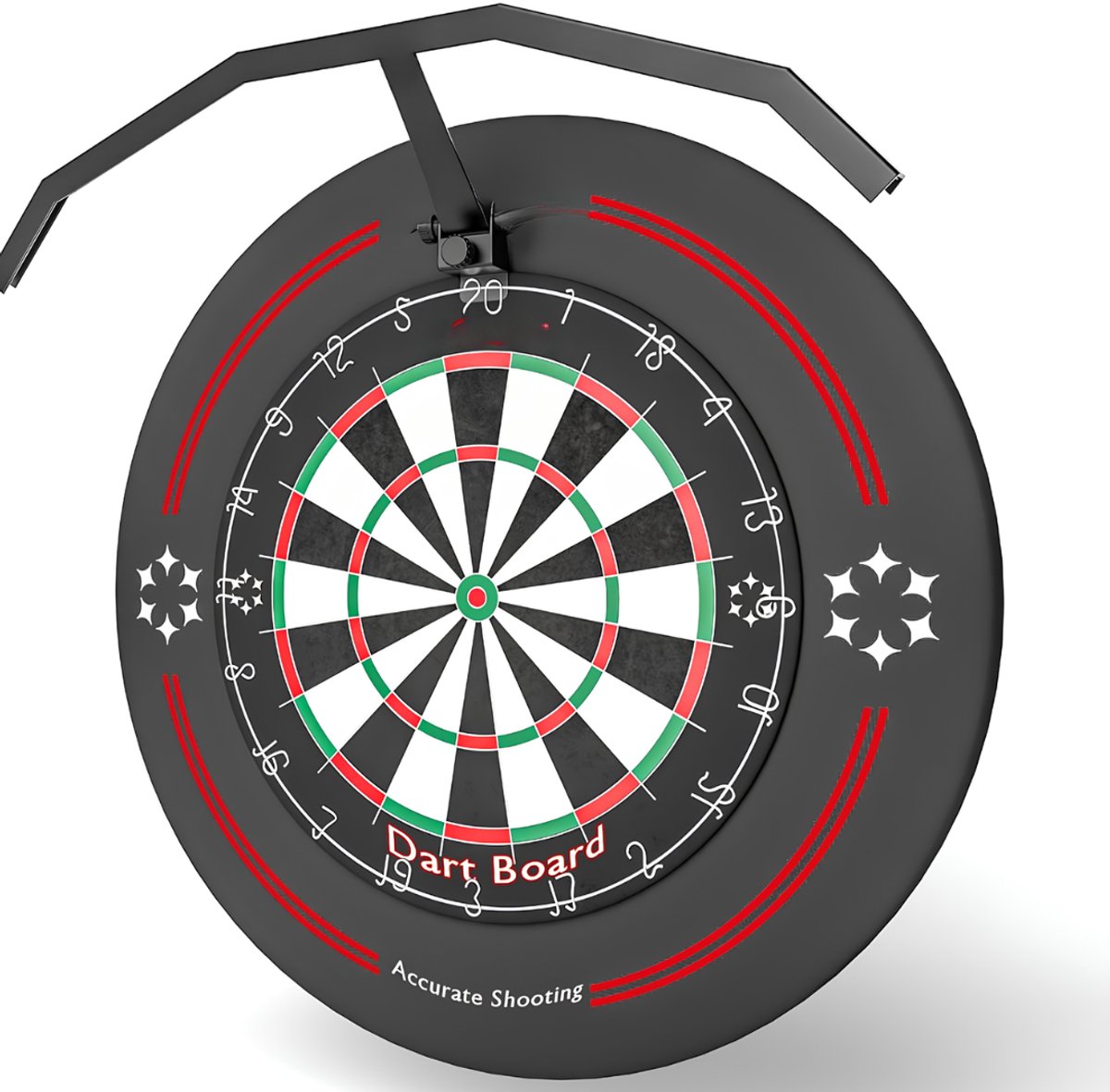 SP® Dartbord Verlichting - Dartbord Verlichting LED Surround - LED Dartbord Verlichting - Zwart - 62cm x 62cm x 15cm