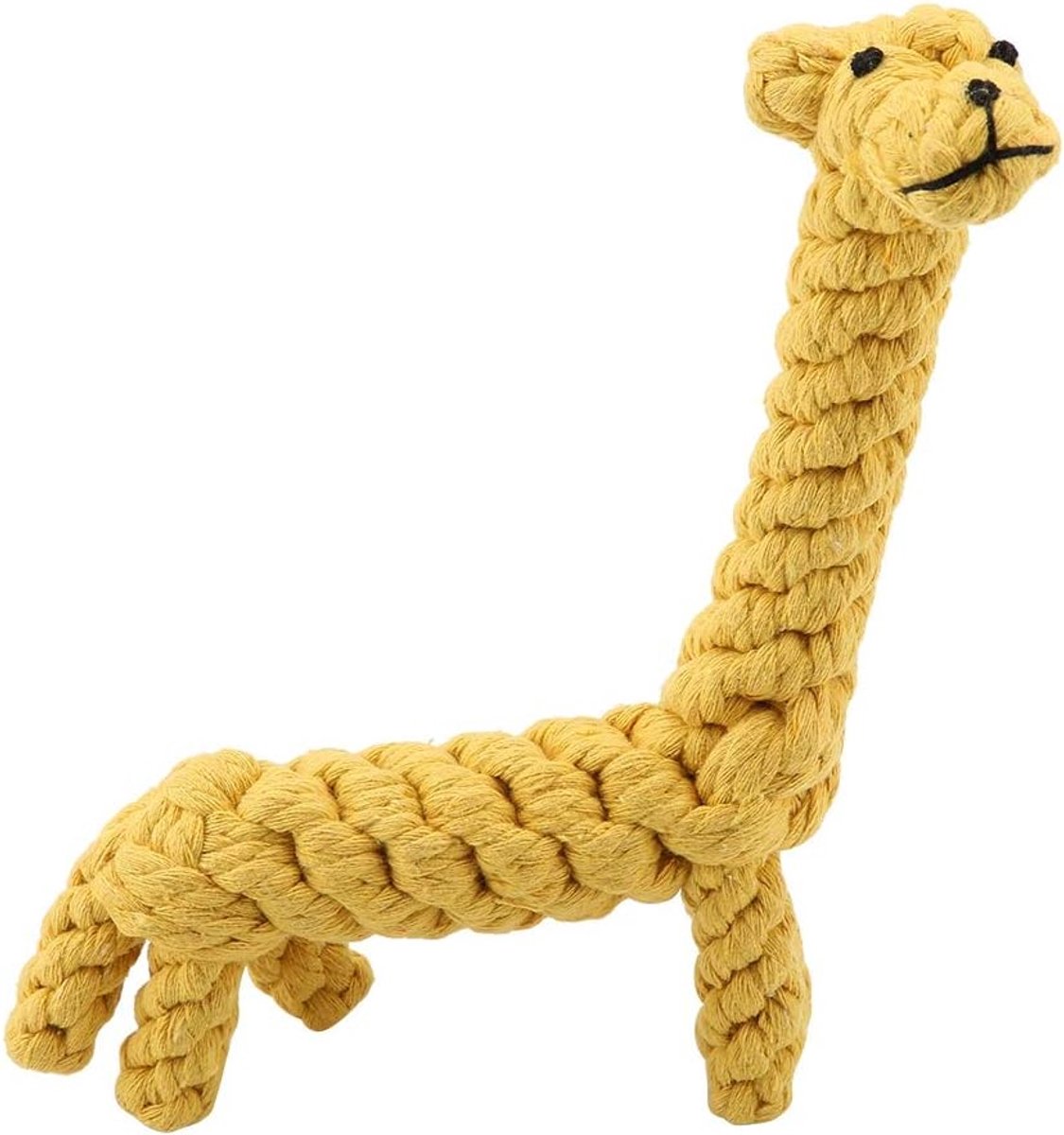 Kauwspeeltje, Leuke Girafvorm Katoen Bijtbestendig Hond Puppy Kat Tandenreiniging Bijten Interactief speelgoed