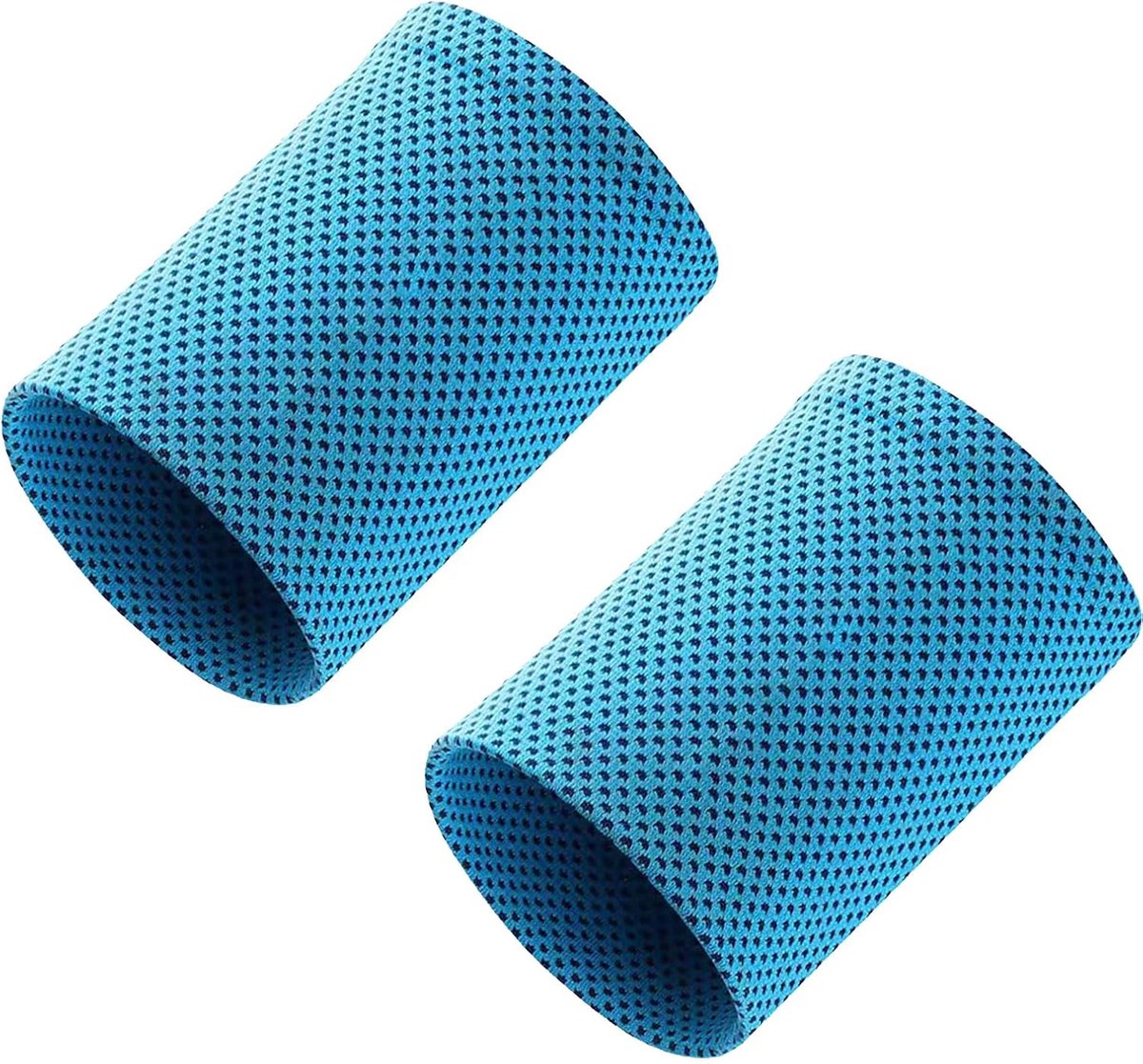 2 Coole Polsbandjes Voor De Zomer,Zweetabsorberende Van Ijszijde Polsbanden,Verkoelende Ijsbanden Zweetdoekjes,Armband Voor Het Koelen Van Accessoires,Voor Yoga,Fitness,Armcurve,Hardlopen,Blauw,Kiuiom