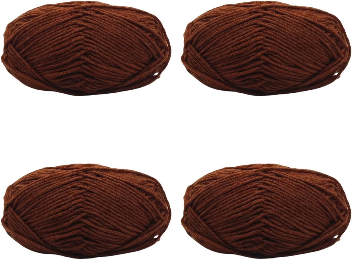 4 rollen 50 g/rol gehaakte mix melk katoen garen effen breiwol handspinning vezelwol garen gehaakt garen voor handwerk haken breien