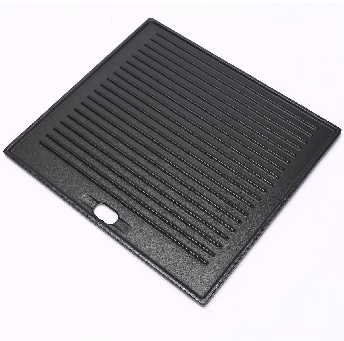 gietijzeren omkeerbare plaat, 33,5 x 30 cm, grillplaat, plancha, voor Taino Basic 4+1 6+1, Enders San Francisco 3, glad en geribbeld aan beide zijden, gietijzeren plaat, grilltoebehoren, BBQ