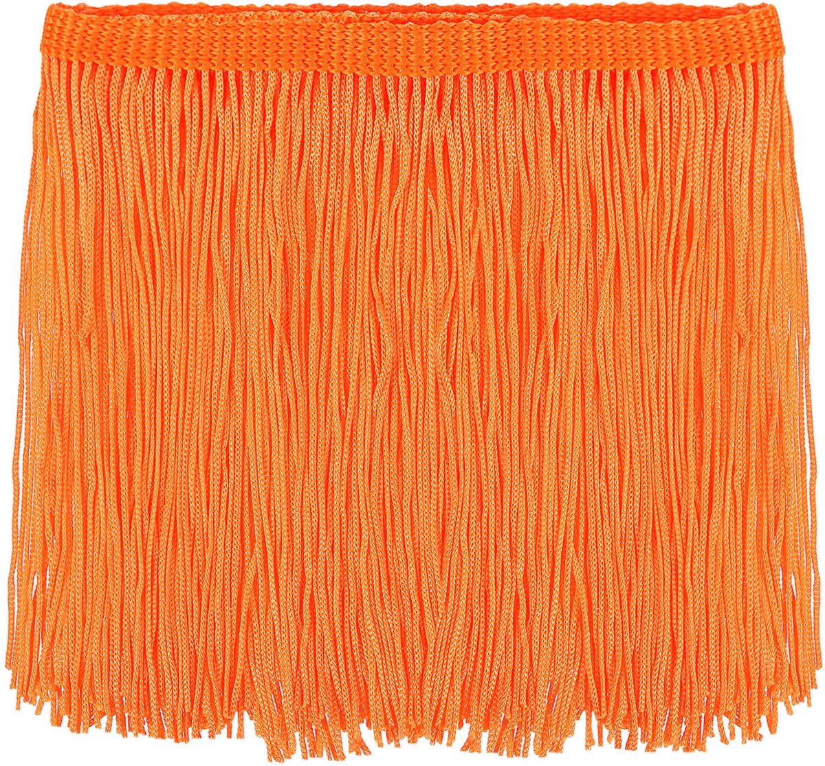 15,2 cm franjelint, kwastjes, naaien, franjes, polyester, lint voor naaiwerk, knutselwerk, kleding, fluorescerend oranje