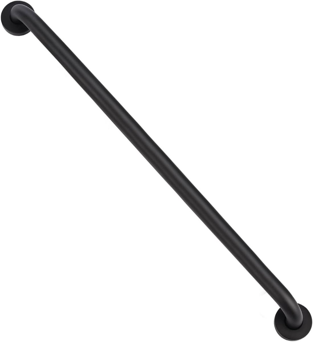 Veiligheidshandgreep - Steunbeugel Badkamer - Extra Stabiliteit - Roestvrij Staal - 70 cm - Zwart