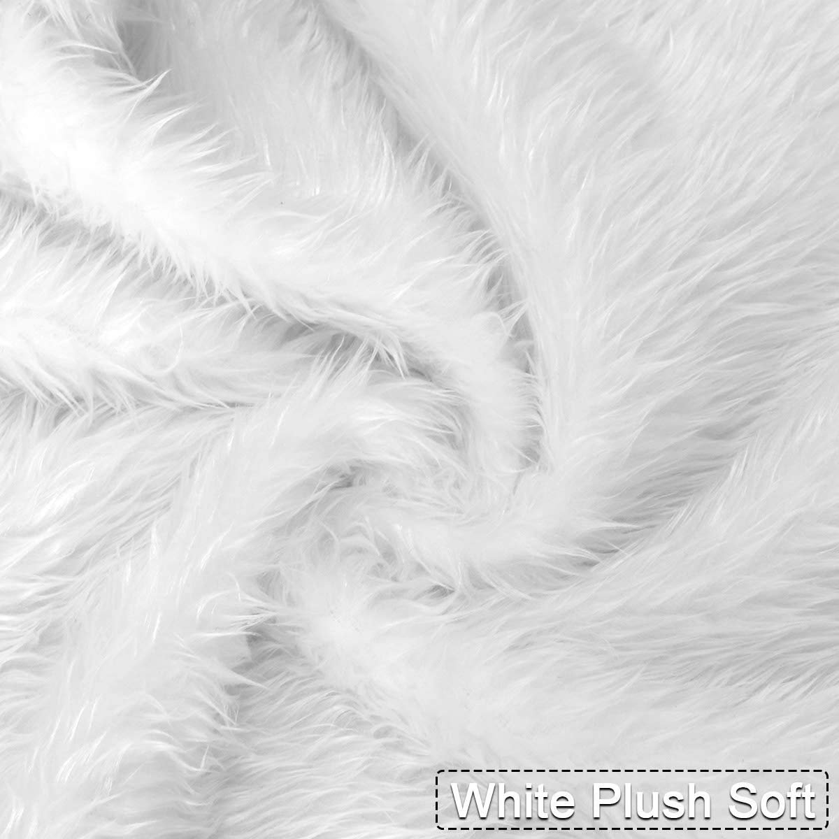 n/c Kerstboom Rokken 35 Inch Faux Bont Kerstboom Rok Witte Boom Rokken Pluche Voor Kerstversieringen Vakantiehuis Decor
