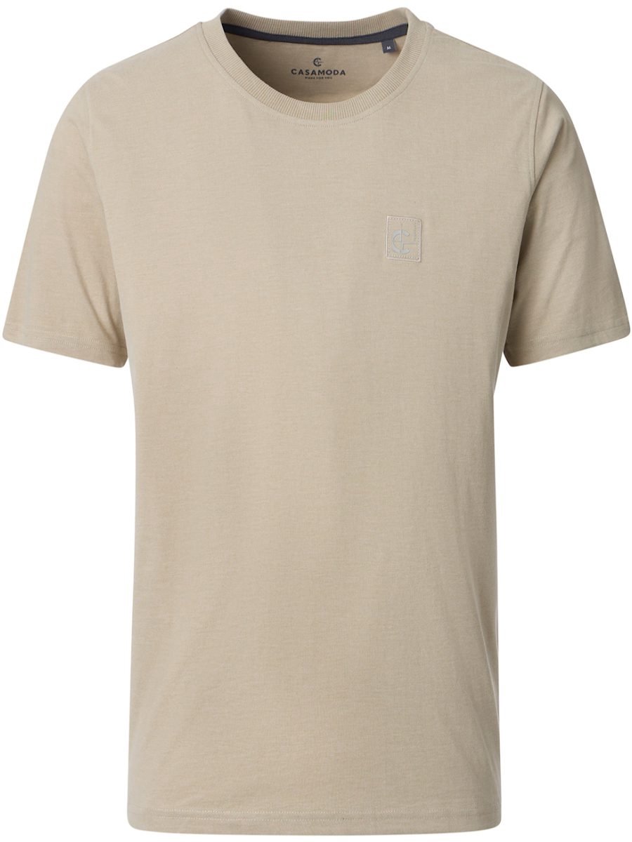 CASAMODA Basis T-shirt Met Logo Jersey 126340011-668 Beige - M
