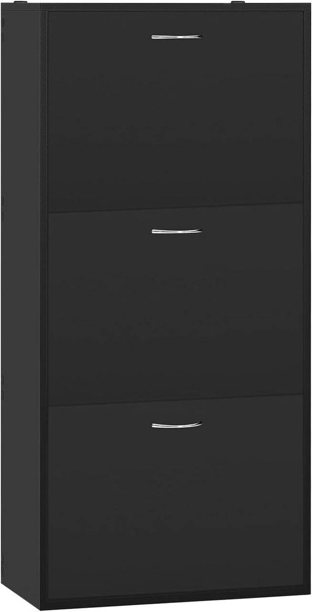 SureDeal® - Schoenenkast - Inklapbare laden - Paar schoenen - 58x23x118 cm - Zwart