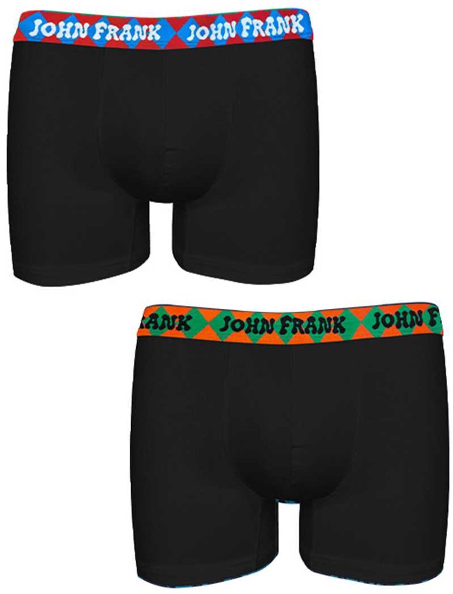 John Frank Boxershorts - 2 Pack Hype Boxer - Onderbroek Heren - Multi Pack - M