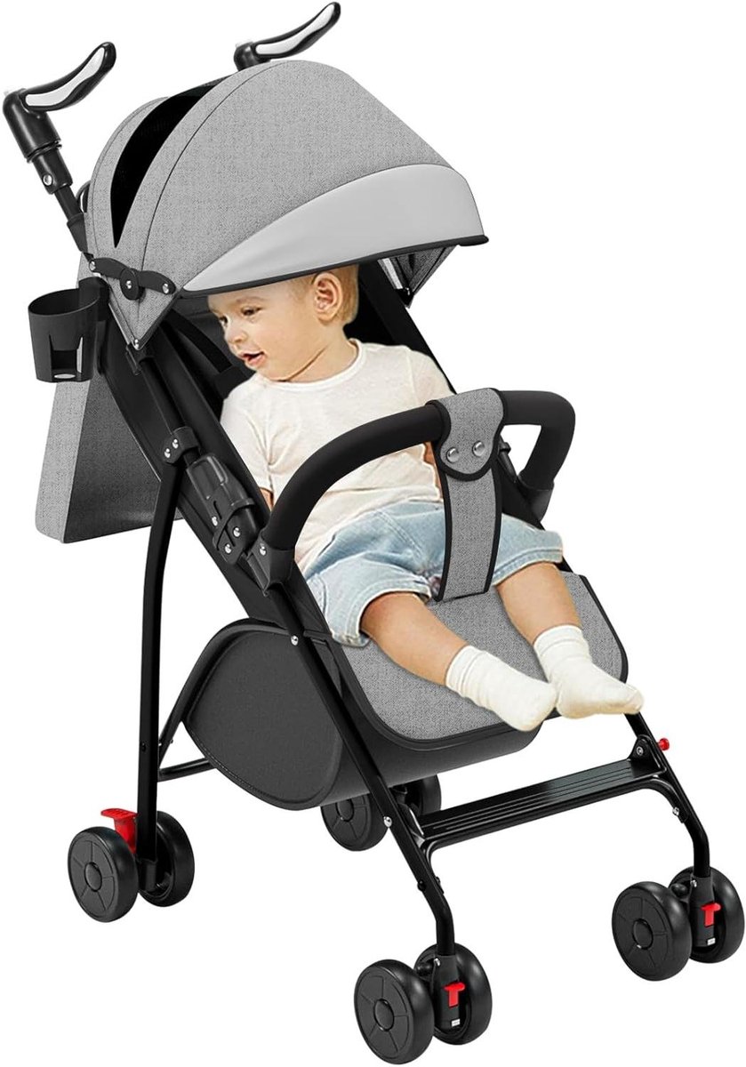 Kinderdriewieler - Loopfiets - Buiten spelen - Omkeerbare stoel - Tot 25 kg - Grijs