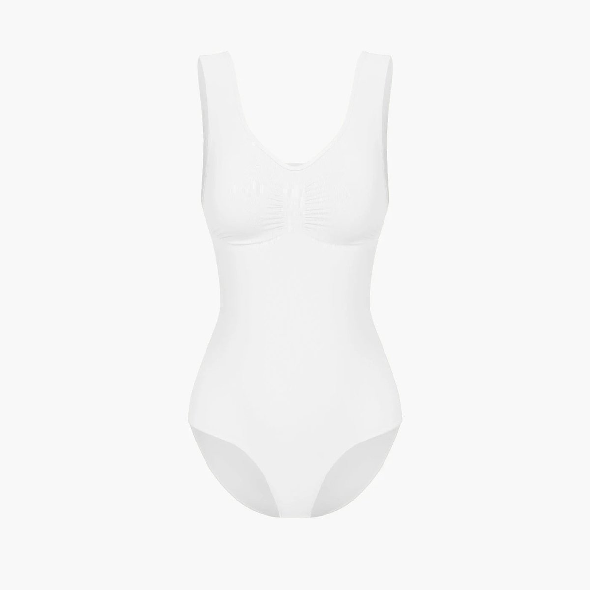 cfab by creamy fabrics Creamy Fabrics - Tank Bodysuit Sculpting Shapewear Met Slip - Ademend - Anti-Zweet - Ultra Zacht - Comfortabel - Sculptend - Perfecte Pasvorm - Wit -