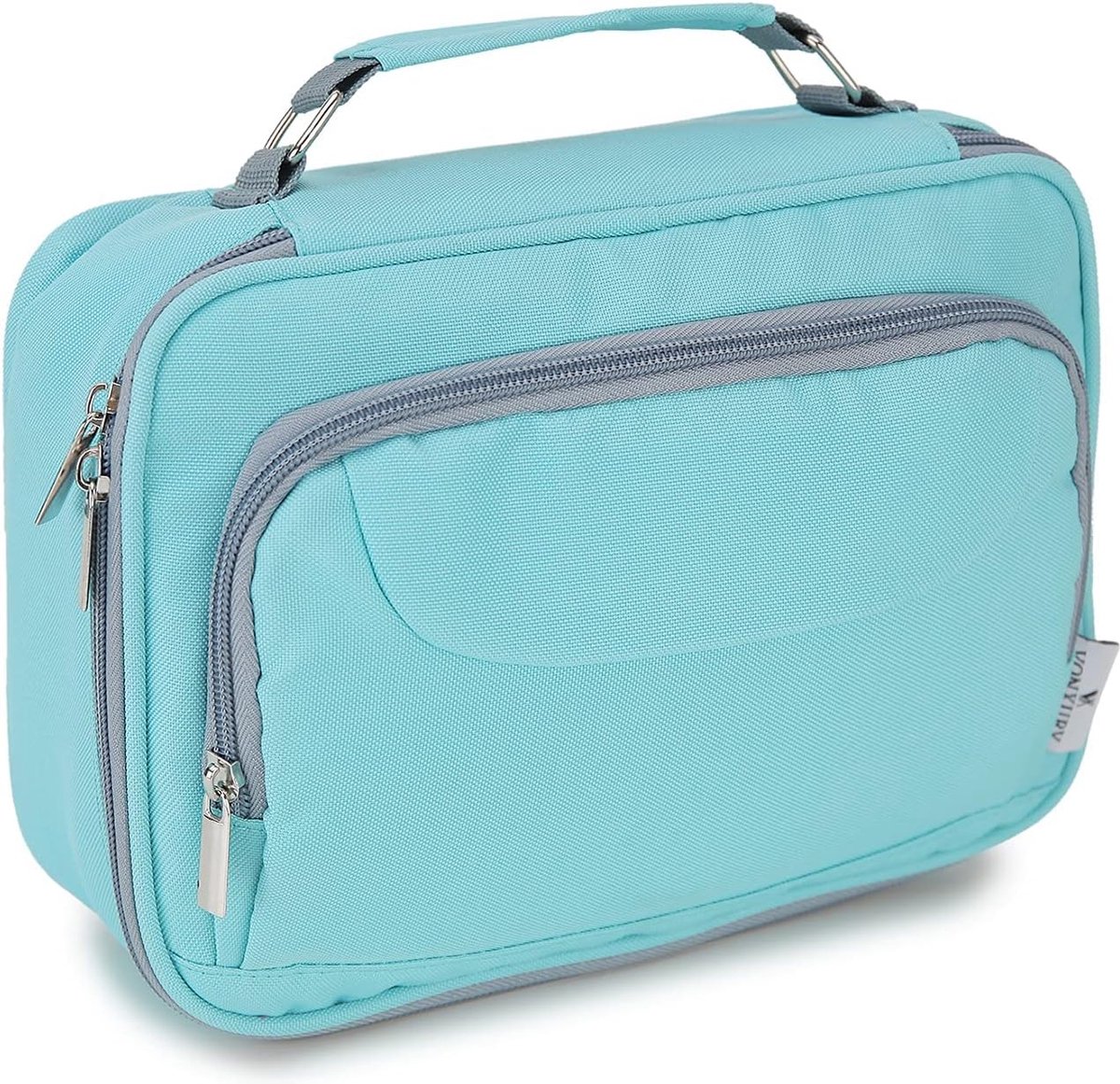 SnelShoppen - Grote Pencil Case, Portable Pen Organizer met 2 Verwijderbare Niveaus, 54 Stuks, School, Kantoor, Universitaire Benodigdheden, Mint Groe