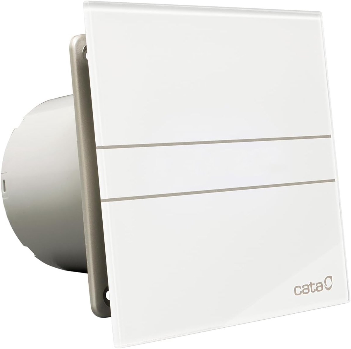SnelShoppen - Stille Badkamer Afzuiger - E-120 G - Hygro Serie - 17 cm - Plastic - Temperatuur & Vochtigheid Indicator - Energieklasse B - 210 m3/h