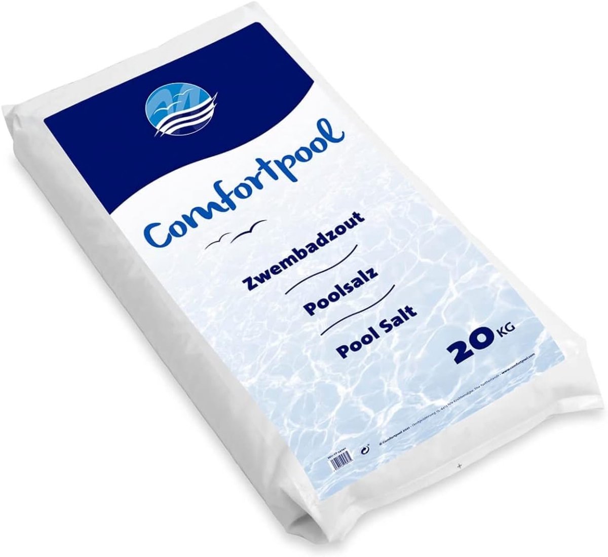 SnelShoppen - Poolzout 20 kg | Voor Schoon Zwemwater | Geschikt voor Zoutwater Systeem | Hoogwaardige Zuiverheid | Geen Sterke Chloor Geur