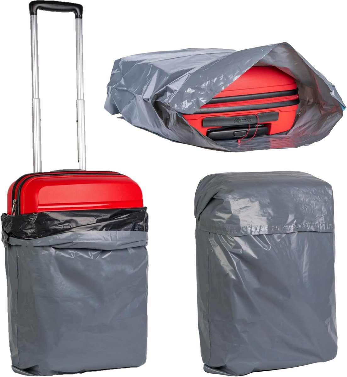 SnelShoppen - Grote Extra Sterke Verzendzakken Grijs 61 x 91,4 cm - Zelfklevende Opbergzakken voor Kleding en Pakketten - Duurzame Verzendoplossingen