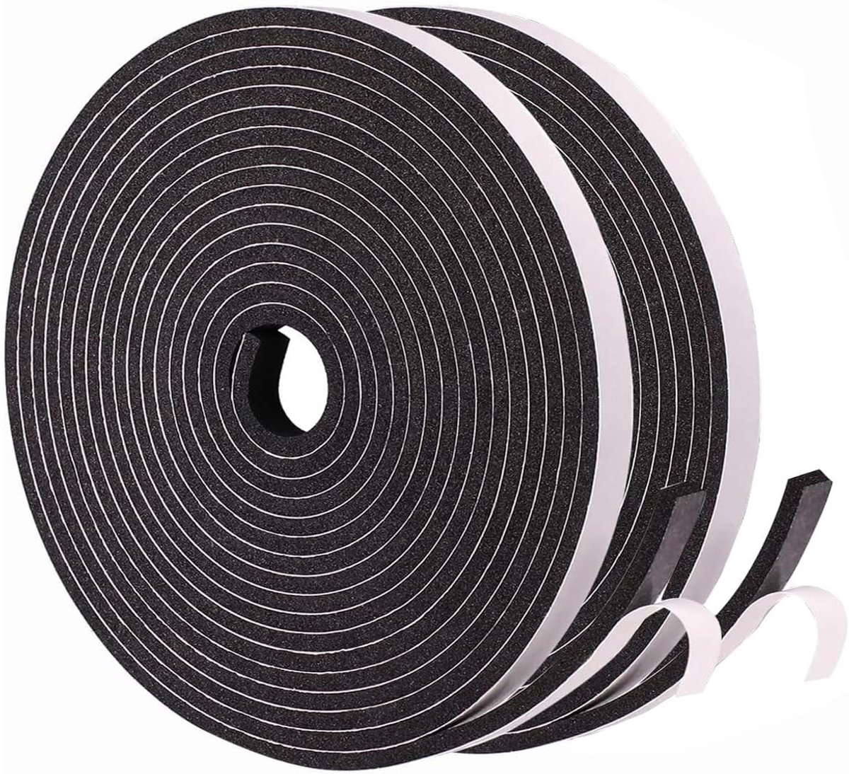 SnelShoppen - Sealing Tape Zelfklevend voor Deuren en Ramen 9mm x 3mm/10m - Foam Adhesief Rubber Seal Tegen Koude Tocht Geluiddicht Waterdicht Stofdic