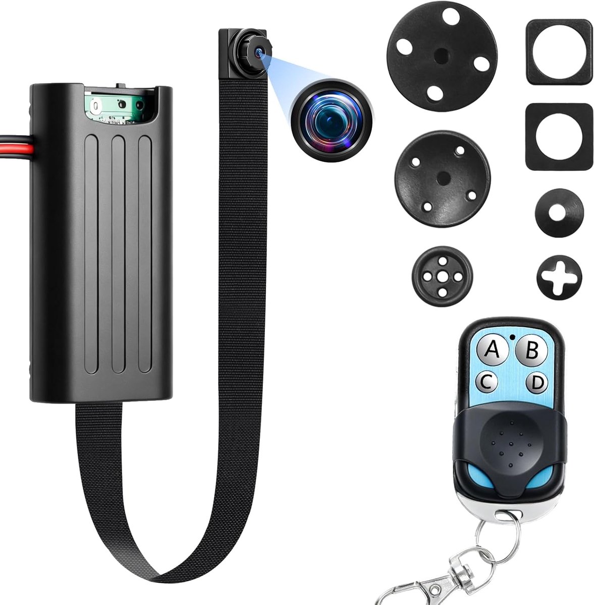 SnelShoppen - Mini-spionagecamera 1080p HD, Discrete Verborgen Microcamera met Bewegingsmelder en Lange Batterijduur voor Thuis en Kantoor