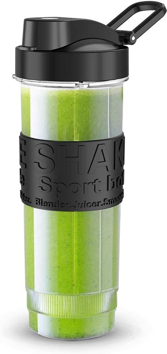 SnelShoppen - Smoothie Flessen 570 ml - BPA-vrij Tritan Waterfles voor Sport, Mini Mixer en Shake Maker - Ideaal voor Dips, Pestos en Gezonde Dranken