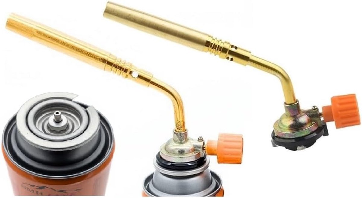 SnelShoppen - Multifunctionele Gasbrander - 1371 °C - 1760 W - Butaanbrander - Soldeerlamp - Bunsenbrander - Flambeerapparaat - Onkruidverdelger - Inc