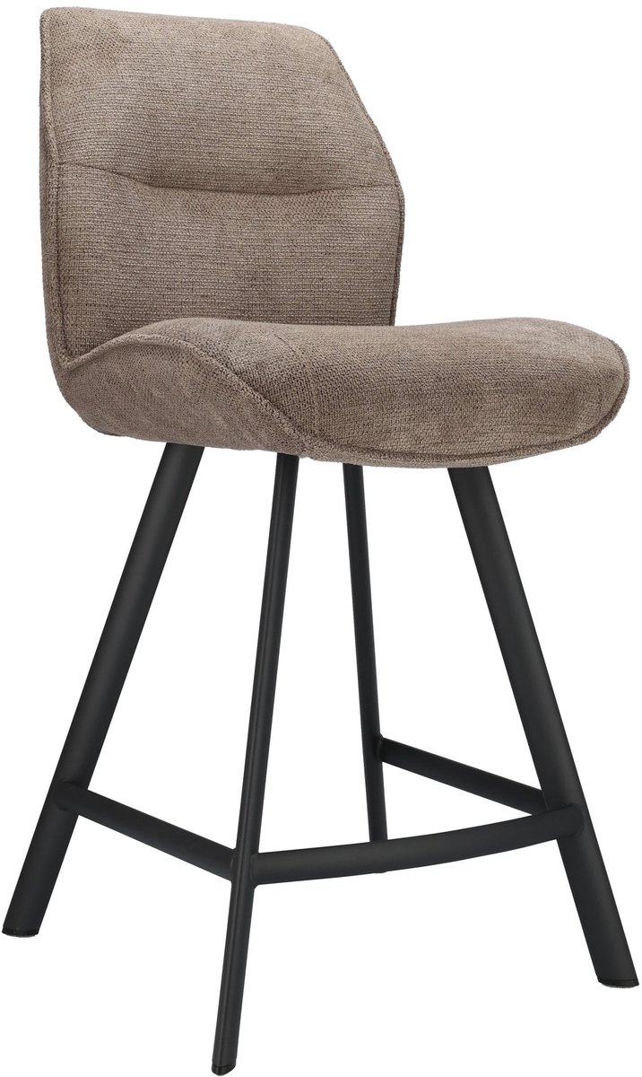 Icon Living - Barkruk Jadie ZH 65 Stof Mito Liver Leg Black