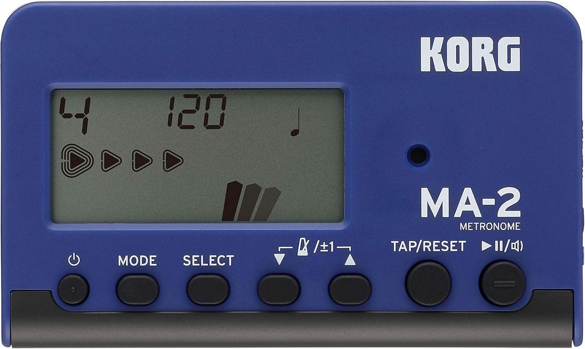 Thijox - LCD Pocket Digital Metronoom - Zwart & Blauw - Compact, Precisie Takt, Ideaal voor Muzikanten, Oefeningen, Lesmateriaal, Drummen, Gitaar, Pia