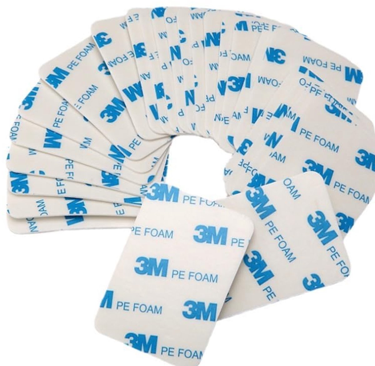 SnelShoppen - Dubbelzijdige Schuimstickers 1600T - Waterdicht, PE-Schuim, 25 mm x 50 mm, 40 Stuks - Voor Binnen en Buiten, Permanente Bevestiging van