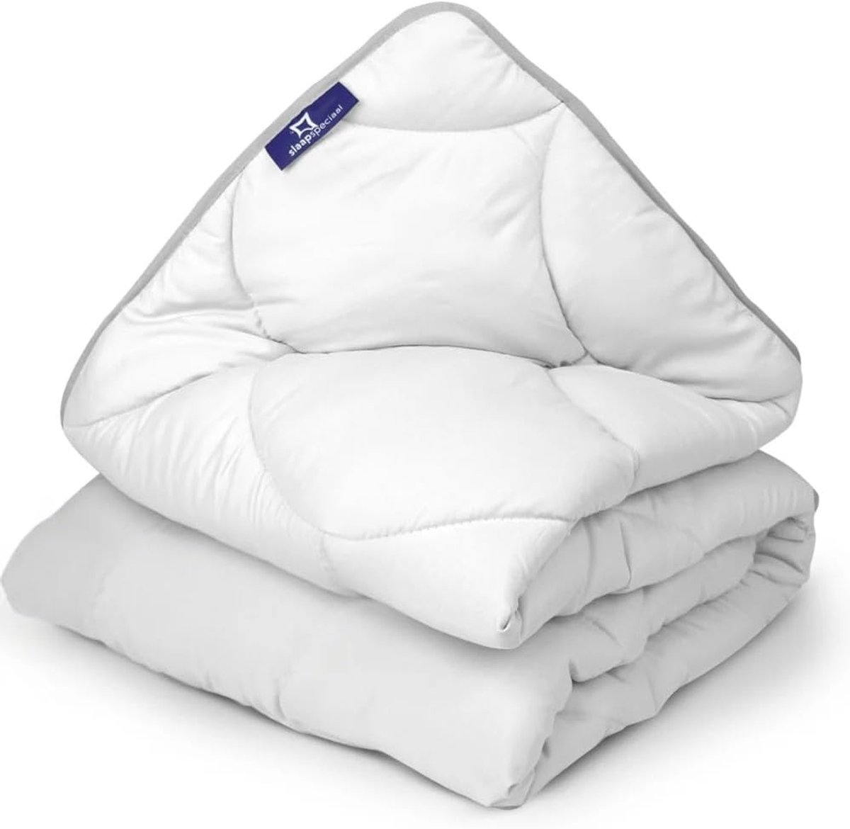 SnelShoppen - Dekbed zonder Overtrek 140x200 cm, Warmteklasse 2, Ademend en Reguleren, Gelvezels voor Donsgevoel, Wasbaar Beddengoed voor Allergieën,