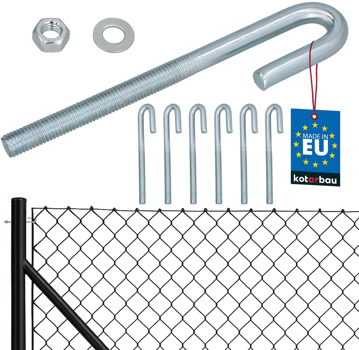 KOTARBAU 6 Stuks Draadspanner van Verzinkt Staal M10, Kabelspanner, Hekspanners