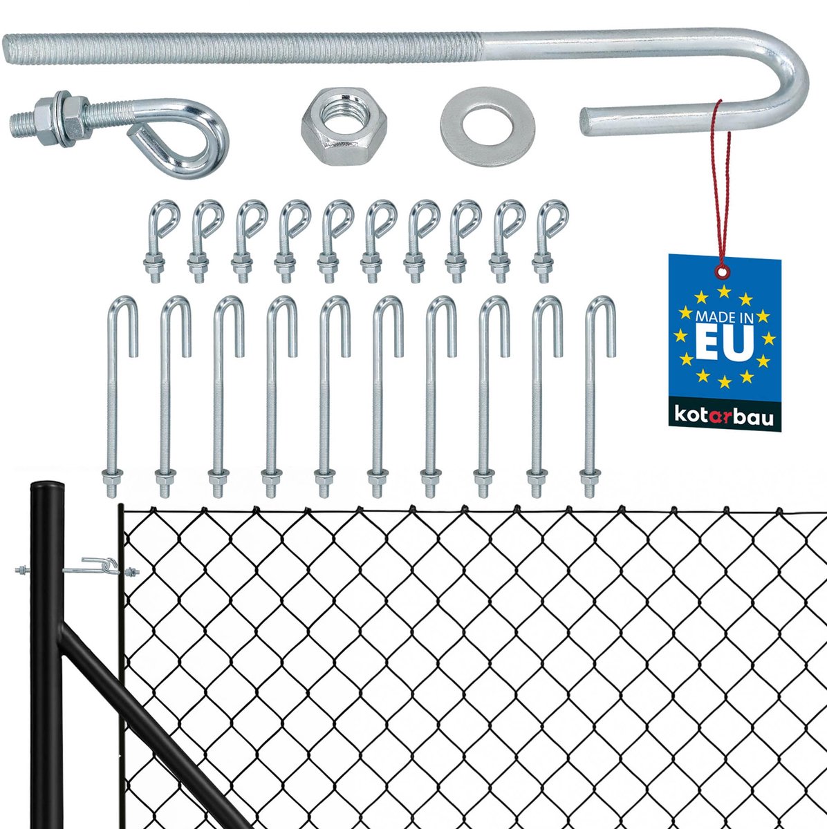 KOTARBAU 10 Stuks Draadspanner M6, Kabelspanner, Spanner van Verzinkt Staal