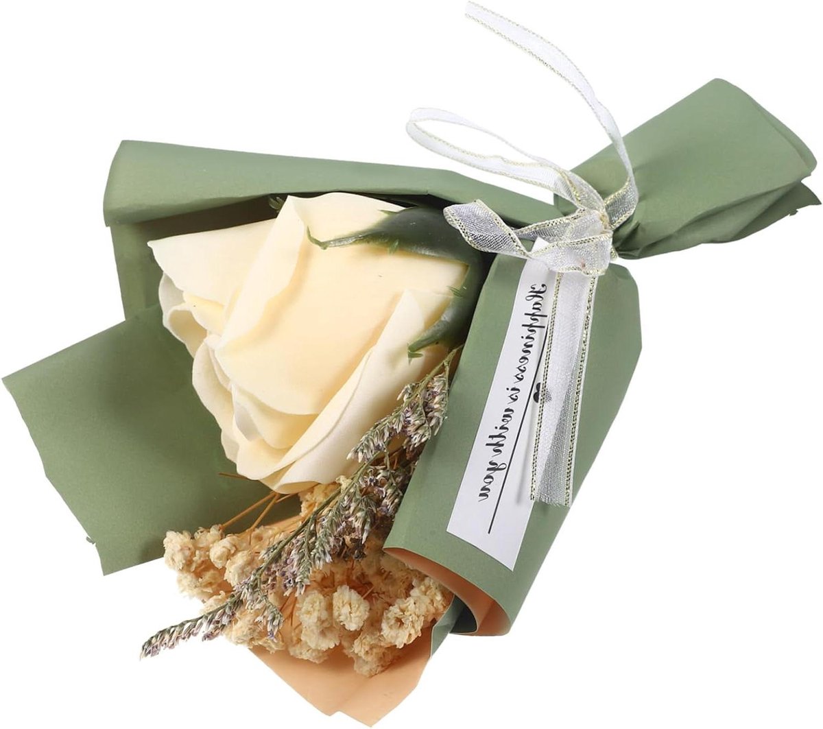 Gedroogd Bloemenboeket - Natuurlijke Decoratie - Bruiloftsfeest Thuis - Onderhoudsvrij Natuurlijk - 15 x 10 x 5 cm - Diverse Kleuren