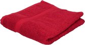 Luxe handdoek wijnrood 50 x 90 cm 550 grams - Badkamer textiel badhanddoeken